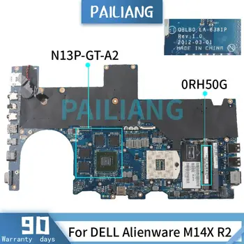 DELL Alienware M14X R2 GT650M/2GB Emaplaadi CN-0RH50G LA-8381P SLJ8C N13P-GT-A2 DDR3 Sülearvuti emaplaadi testitud OK