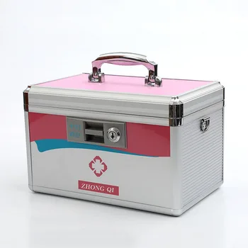 Majapidamis-Alumiiniumi Sulamist First Aid Kit Avarii-Box Meditsiin Pill Ladustamise Korraldaja Kaasaskantav Suure Võimsusega Meditsiini Kabineti