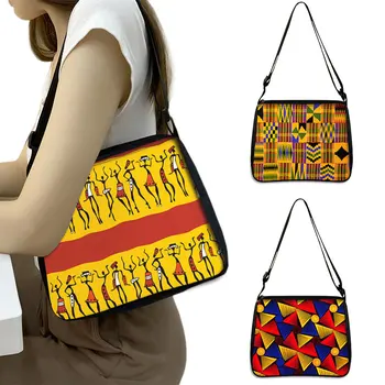 Uus Afro Muster Naine Õlakott, Daamid Mood Käekott Aafrika-Ameerika Messenger Bag Retro Sidur Kandekotid Kingitus