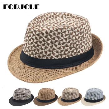2019 Hulgi Suvel Jazz ühise Põllumajanduspoliitika Beach Õled Mütsid Fedora Mütsid Meeste Panama Päike Müts Mehed Naised