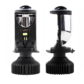 2tk H4 Lamp LED Mini Projektor Lens Auto Esitulede Pirn Auto 12V 24V 6000K 58000LM Konversiooni Kit Hi/Lo Tala RHD LHD Valgustus