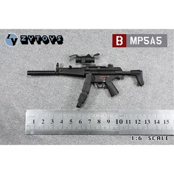 Uus 1/6. MP5 Submachine MP5A5 Must PVC-Materjal ei Saa Vallandati Plastmassist Mudel 12inch Sõdur Stseeni Komponent Relva Seeria