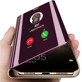 Luksuslik Peegel Vaadata Klapp Smart Case For Samsung Galaxy 32 A32 A325F Fundas Etui Kohta Originaal Magnet Nahast Telefoni Kate