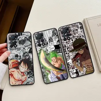 Mänguasjad Manga on One Piece Telefoni Puhul Redmi Märkus 11E 11S 11 10 9 Pro 9A K20 K30 K40 Pehmest Silikoonist Kate