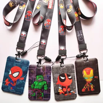 Disney Avengers kaelapaela kinnitamine Push & Pull Krediitkaardi ID IC Omanik Kott Õpilane Spiderman Poiss, Pank, Bussi -, Äri-Kaardi Kate Badge)