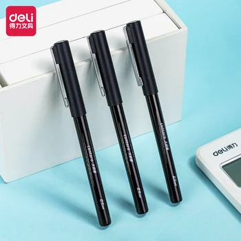Deli 0,5 mm Must Tint Geeli Pliiats Office Pen Õpilane Asjade Allkirja Pen Kirja Kirjutamiseks kvaliteetne Pastapliiats