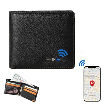 Smart Anti-kaotatud Rahakott Bluetooth-ühilduva Tracker Ehtne Nahk, Meeste rahakotid Kvaliteetne Rahakott Mees Luksus Rahakott