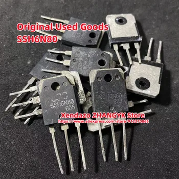 10tk/palju Originaal Kasutatud Kaupade SSH6N80 6N80 6A 800V TO-247 MOSFET Suur kiip high power Transistor