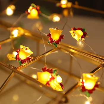 Kawaii Santa Claus Lumememm Helendav LED Tuled Jõulud Teenetemärgi Valgustus Stringid Jõulud Home Decor