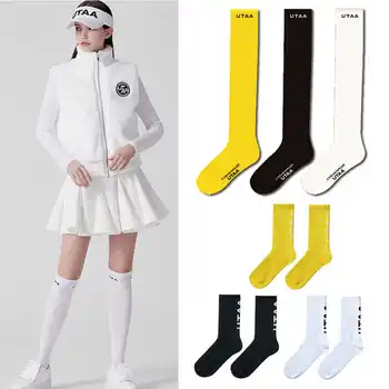 Golf Riided Uued Pikad ja Lühikesed Sokid Lihtne Fashion Golf Põlve Sokid Armas Tüdrukute Sokid