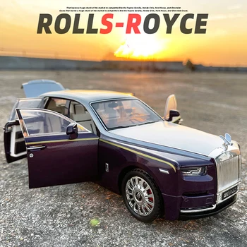 1/18 Rolls Royce Phantom Sulamist Luxy Auto Mudel Diecast & Mänguasi Sõidukite Metall Auto Mudel Kogumise Simulatsiooni Heli, Valguse Lapsed Kingitus
