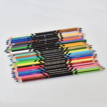 Algne Prismacolor junior high school värv lápices 24 topelt otsaga õline pliiats professionaalne värv 48 värvid koolitarbed