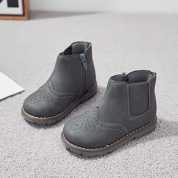 Uus! Laste kingad tüdrukud kids kingad saapad chaussure fille sapato menina hall boot aasta sügisest SandQ beebi kõvasti varba&kanna nonslip