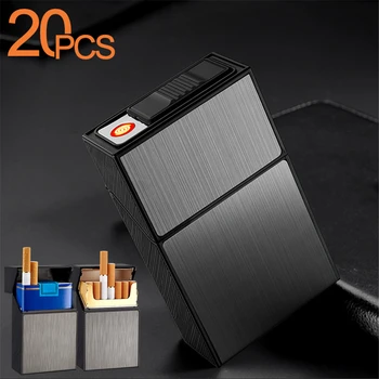 Laetav USB portsigar 2-in-1 Sigareti Karp Koos Kergem Jaoks 88mm Sigaret Ladustamise Kasti niiskusekindel Suitsetamine Kastid