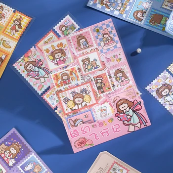 Armas Tüdrukute Imitatsioon Templi Kulla Stantsimine Kleebised Kollaaž Dekoratiivsed Esteetiline Scrapbooking Tihend Postkaardid Sketchbook Sülearvutid