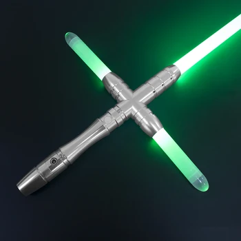 PHS väike rist lightsaber hõbe hakkama roheline pc tera jaoks Kylo Ren cosplay mänguasi kingitus