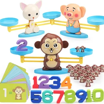 Montessori Matemaatika Mänguasi Digitaalse Ahv Tasakaalu Skaala Haridus Matemaatika Pingviin Tasakaalustamine Skaala Number Pardal Mängu Kids Õppe Mänguasjad