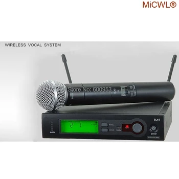 100% MiCWL Brändi SLX SLX24 BETA58/SM 58 UHF Professionaalne Traadita Mikrofon Süsteemi Cardioid SM BETA 58 Pihuarvutite Microfone Mic