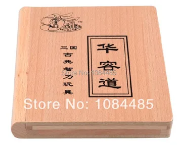Klassikaline Hiina Traditsiooniline Puidust Mäng Mänguasi Kolme Kuningriigi Huarong Dao Tee Klotski Libistades Puzzle