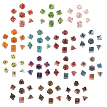7TK Polyhedral Dices Tabel lauamänge Pool KTV jaoks Dungeon & Dragons DND Dice Komplekt Pool Mängu Dices Hobi & Collectibles