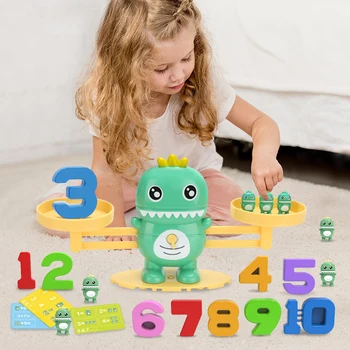 Montessori Matemaatika Mänguasi Digitaalse Tasakaalu Skaala Ahv Pingviin Number lauamäng Õpe Haridus-Koolieelsete Mänguasjad, Kingitused Lastele