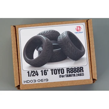 Hobi Disain 1/24 HD03-0619 16' Toyo R888 Rehvid Tamiya 240Z Rehvid Mudel Auto Muudatused Käsitsi Valmistatud Mudel