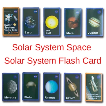 Päikesesüsteemi Teema Kaardil Inglise Flash Kaart Raamatuid Beebi Varajase Hariduse Valgustatuse Mõista Sõnu, Montessori Materjalid