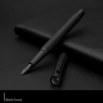Hongdian Black Forest Metallist Purskkaev Pliiats Titanium Black EF/F riikliku rakendusasutuse Puu Tekstuur Kirjalikult Tindiga Äri-Kontor