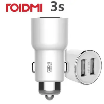 ROIDMI 3S 5V/3.4 FM Juhtmevaba Bluetooth Auto USB Laadija Muusika Mängija Smart APP iPhone 7 5S 6 6S & Android