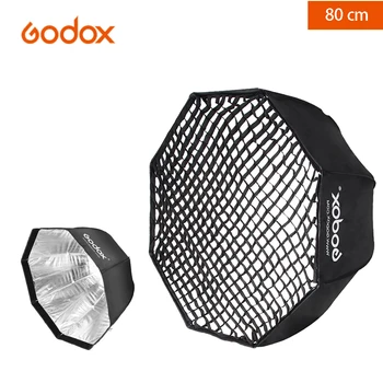 Godox kerge Softbox 80cm /120cm Läbimõõt Octagon Brolly Vihmavari Fotograafia tarvikud pehme box Helkur Video Studio
