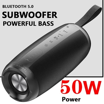 50W Suure Võimsusega Bluetooth Kõlar Veekindel Kaasaskantav Soundbox Veerus PC-Arvuti Kõlarid Subwoofer Boom Box Music Center TF