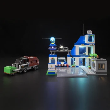 Vonado LED Light Kit For 60316 politseijaoskond ehitusplokid Komplekt (EI Sisalda Mudel) Tellised DIY Mänguasjad Lastele