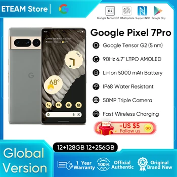 Algne Google Pixel 7Pro Globaalne Versioon 5G Lukustamata Nutitelefoni Pixel 7pro 6.7