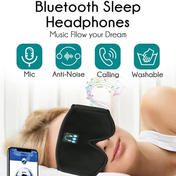 3D Traadita Bluetooth-Une Silma Mask Stereo Kõrvaklapid Muusika TWS Kõrvaklapid Nutitelefoni Müra Vähendamise Peakomplekt Sport Peapael