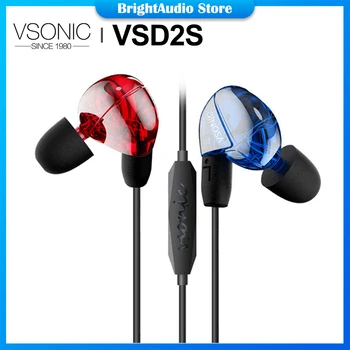 VSONIC UUS VSD2S VSD2Si HIFi Audio In-Ear Kõrvaklapid Sport Earbuds tervikliku keskkonnajuhtimise Tugev Bass Headset koos MIC-Kaks-Viis Seljas