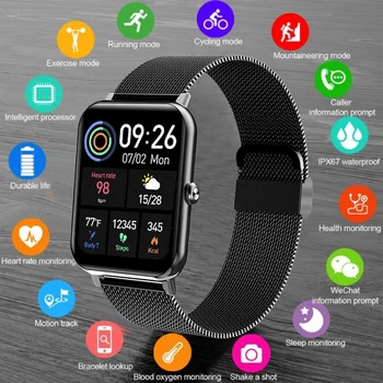Smart Watch Mehed Naised Smartwatch 2022 Bluetooth-Ühendus Fitness Tracker jaoks DOOGEE S96 Pro Blackview BL8800 Pro HOTWAV W10