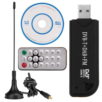 Kaug-Dongle-Digitaalne USB TV-Pulk Vastuvõtja Tuuner DAB FM-DVB-T RTL2832U+R820T2 FC0012 SDR RTL-SDR kus Antenn Kaugjuhtimispult