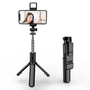 Kaasaskantav Bluetooth-ühilduva Selfie Stick Telefoni Omanik Ülestõstetav 68CM Statiivi koos Selfie Kerge Traadita Kaugjuhtimispult Katiku
