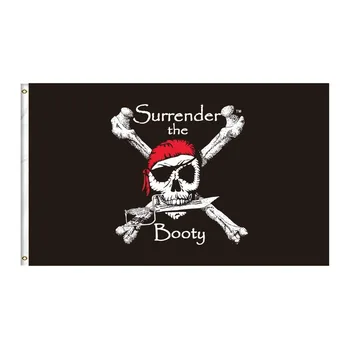 FLAGHUB 60X90 90X150cm Piraat Jolly Roger Tagastada Booty Flag Banner Kaunistamiseks