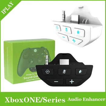 Heli-ja Maitsetugevdaja Stereo-Peakomplekti Adapter, Audio-Mic Kõrvaklappide Converter for Xbox Ühe Töötleja Gamepad Tarvikud