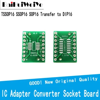 10TK/Palju TSSOP16 SSOP16 SOP16 üleminek DIP16 IC Adapter Converter Pesa Juhatuse Moodul Adapterid Plaat 0.65 mm 1.27 mm
