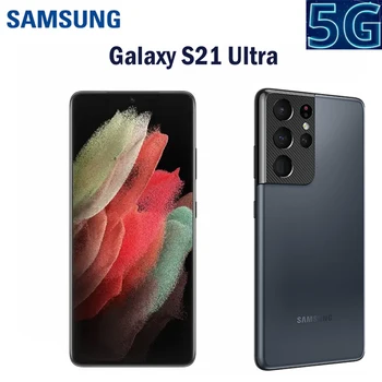 Samsung Galaxy S21 Ultra 5G Mobiiltelefon G998U1 S21U 6.8 Tolli ROM 128GB VÕI 256GB 12GB RAM Snapdragon NFC Lukustamata 5G Nutitelefon