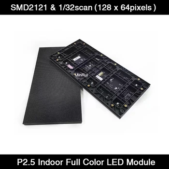 P2.5 Siseruumides LED Video Seina 320x160mm Värviline LED Ekraan Moodul 1/32 Scan SMD2121 Hub75E 128x64 Pikslit Maatriks RGB LED Märk