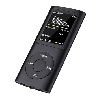 MP3-Teksti Lugemine, Muusika Kuulamine 1.8 Tolline LCD Ekraan Mini Portable USB-Laetav Sisseehitatud MIC Metallist FM-Raadio MP4 Mängija