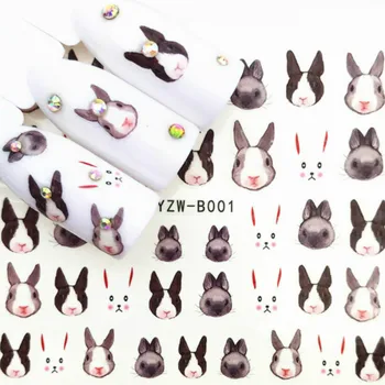 2018 HOT MÜÜA Easter Bunny False Nail Tips Laadi Sõrme Täielik Kaardi Nail Art Display Tava Akrüül UV Gel PolishTool Maniküür