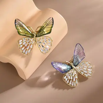 Värvikas Rhinestone Liblika Prossid Naiste Armas Putukas Mantel Sõle Sõrmed 2022 Uus Mood Pulm Jewelries