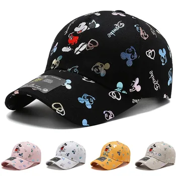 2021 Disney pluss Miki-Hiire Mütsiga Poissi, Tüdruk Mütsid Minnie Mouse Anime, Naine, Mees, Täiskasvanud Baseball Caps Reguleeritav lapsed brithday kingitused