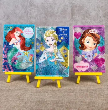 Disney Printsess DIY Diamond Maali Komplektid Lastele Cute Cartoon Princess Crystal Rhinestone Tikandid, mille Omanik Lapsed Kingitus