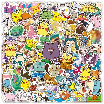 10/30/50/100tk Anime Pokemon Kleebised Pikachu Kawaii Veekindel Kleebised DIY Rula Sülearvuti Pagasi Karikatuurid Kleebis Lapsed Mänguasjad