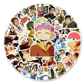 Koomiks Anime Kawaii Avatar Viimati Airbender Kleepsud Sülearvuti Kohver Kirjatarvete Veekindel Kleebised Album Lastele, Mänguasjad, Kingitused